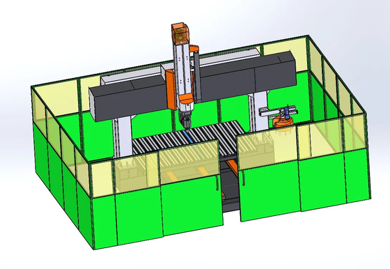 comprar Todo cerrado Centro de mecanizado de 5 ejes Muebles CNC 5 Ejes Máquina de pórtico online manufacture