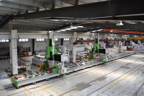 Material compuesto doble cabeza de 5 ejes Gantry CNC centro de perfiles de molde grabado