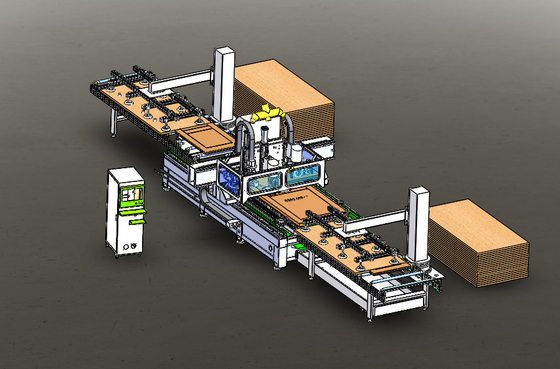 Centre de traitement de la machine de gravure CNC pour meubles en aluminium complet